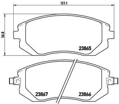ABS Brake Pad Set, disc brake (P 78 013)