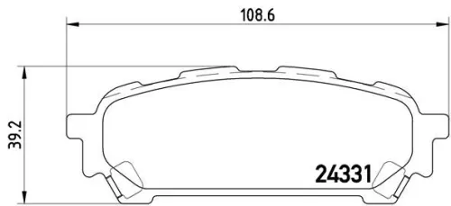 ABS Brake Pad Set, disc brake (P 78 014)