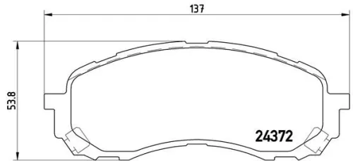 ABS Brake Pad Set, disc brake (P 78 015)