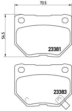 ABS Brake Pad Set, disc brake (P 78 016)