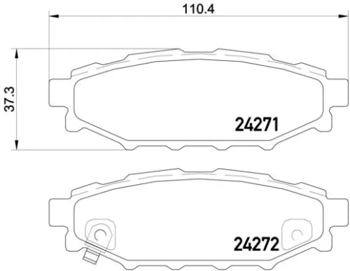 ABS Brake Pad Set, disc brake (P 78 020)