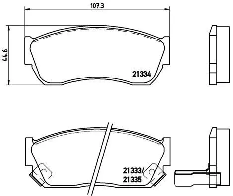 ABS Brake Pad Set, disc brake (P 79 005)