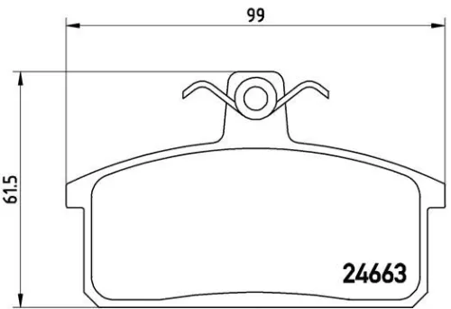 ABS Brake Pad Set, disc brake (P 79 007)