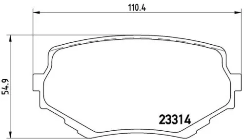 ABS Brake Pad Set, disc brake (P 79 009)