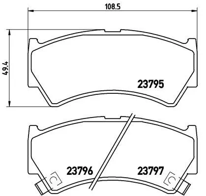 ABS Brake Pad Set, disc brake (P 79 013)