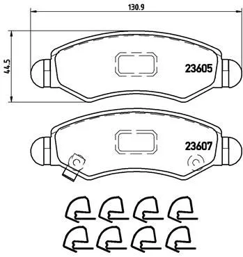 ABS Brake Pad Set, disc brake (P 79 015)