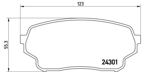 ABS Brake Pad Set, disc brake (P 79 019)