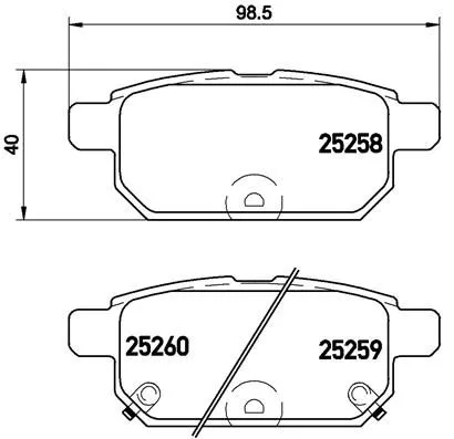 ABS Brake Pad Set, disc brake (P 79 029)
