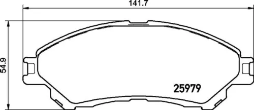 ABS Brake Pad Set, disc brake (P 79 032)