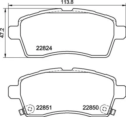 ABS Brake Pad Set, disc brake (P 79 037)