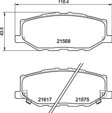 ABS Brake Pad Set, disc brake (P 79 040)
