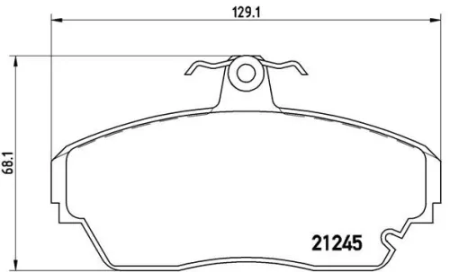 ABS Brake Pad Set, disc brake (P 82 001)