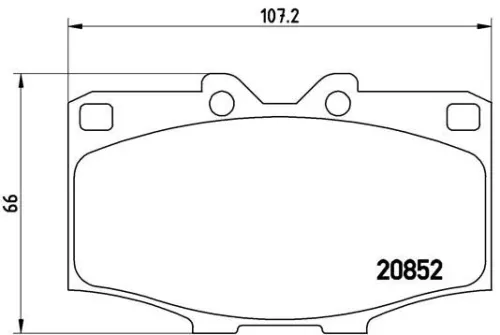ABS Brake Pad Set, disc brake (P 83 006)