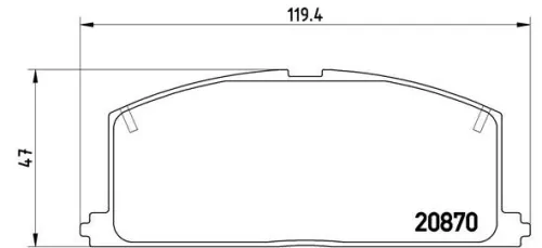 ABS Brake Pad Set, disc brake (P 83 011)