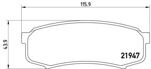 ABS Brake Pad Set, disc brake (P 83 024)