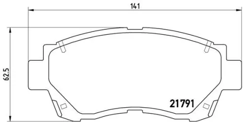 ABS Brake Pad Set, disc brake (P 83 027)