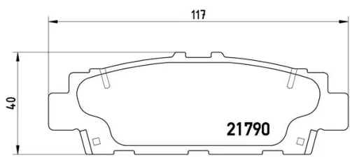 ABS Brake Pad Set, disc brake (P 83 032)