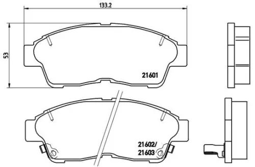 ABS Brake Pad Set, disc brake (P 83 034)