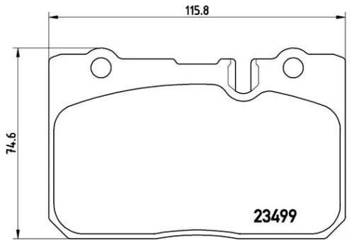 ABS Brake Pad Set, disc brake (P 83 039)