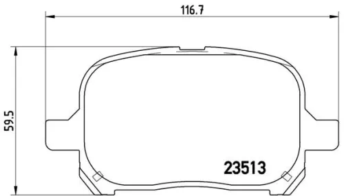 ABS Brake Pad Set, disc brake (P 83 040)