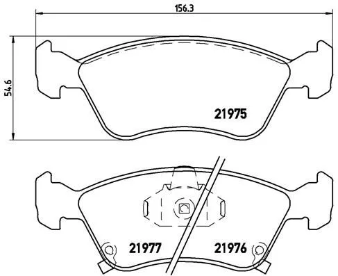 ABS Brake Pad Set, disc brake (P 83 041)