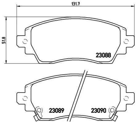 ABS Brake Pad Set, disc brake (P 83 042)