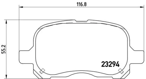 ABS Brake Pad Set, disc brake (P 83 044)