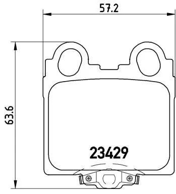 ABS Brake Pad Set, disc brake (P 83 045)