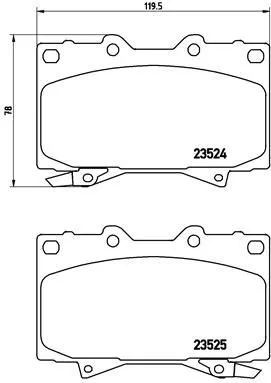 ABS Brake Pad Set, disc brake (P 83 048)