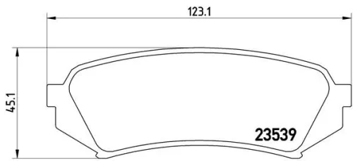 ABS Brake Pad Set, disc brake (P 83 049)