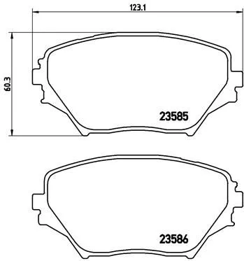 ABS Brake Pad Set, disc brake (P 83 055)