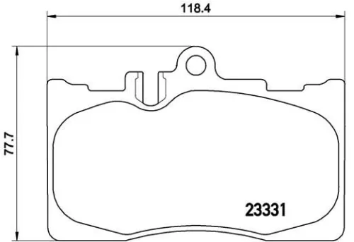ABS Brake Pad Set, disc brake (P 83 058)