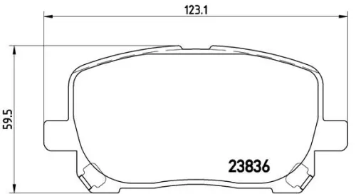 ABS Brake Pad Set, disc brake (P 83 061)