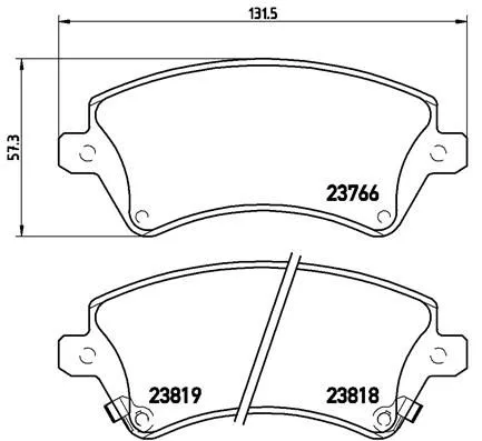 ABS Brake Pad Set, disc brake (P 83 064)