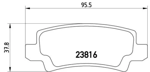 ABS Brake Pad Set, disc brake (P 83 065)