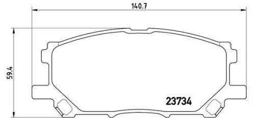 ABS Brake Pad Set, disc brake (P 83 067)
