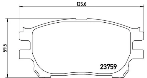 ABS Brake Pad Set, disc brake (P 83 070)