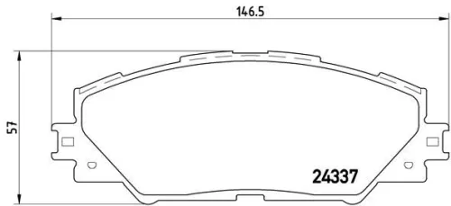 ABS Brake Pad Set, disc brake (P 83 071)