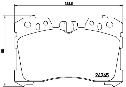 ABS Brake Pad Set, disc brake (P 83 075)