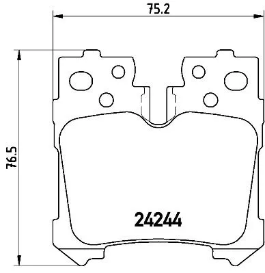 ABS Brake Pad Set, disc brake (P 83 076)