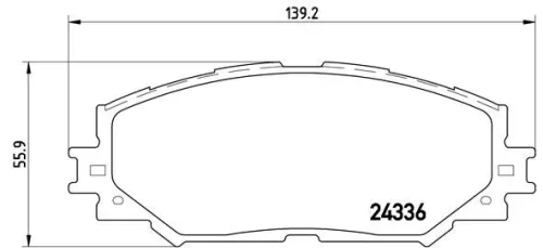 ABS Brake Pad Set, disc brake (P 83 082)