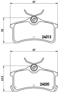 ABS Brake Pad Set, disc brake (P 83 084)