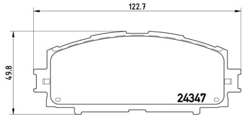 ABS Brake Pad Set, disc brake (P 83 086)