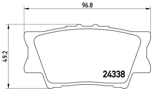 ABS Brake Pad Set, disc brake (P 83 089)