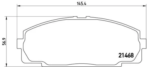 ABS Brake Pad Set, disc brake (P 83 092)