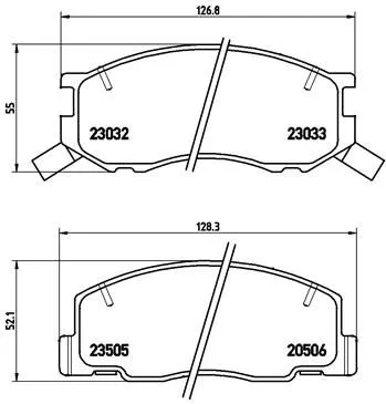 ABS Brake Pad Set, disc brake (P 83 093)