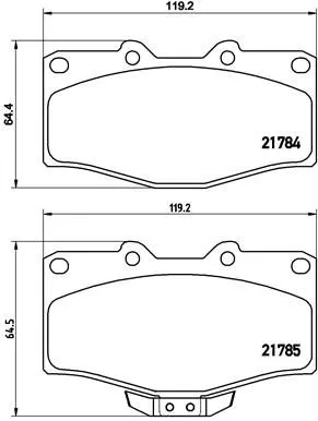 ABS Brake Pad Set, disc brake (P 83 095)