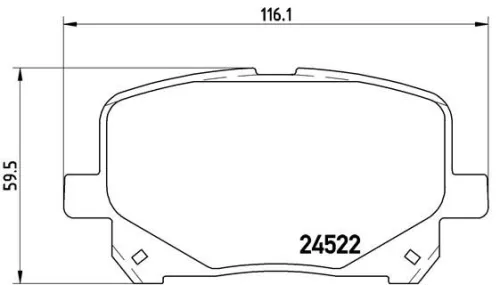 ABS Brake Pad Set, disc brake (P 83 100)