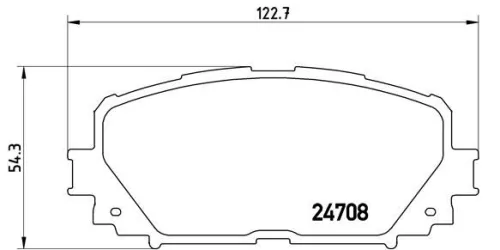 ABS Brake Pad Set, disc brake (P 83 101)