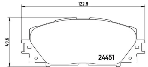 ABS Brake Pad Set, disc brake (P 83 106)
